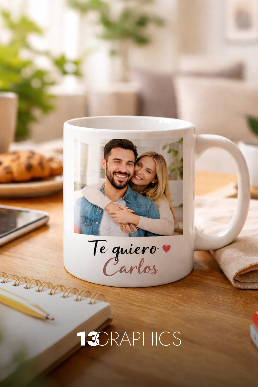 Taza personalizada con foto de 13Graphics