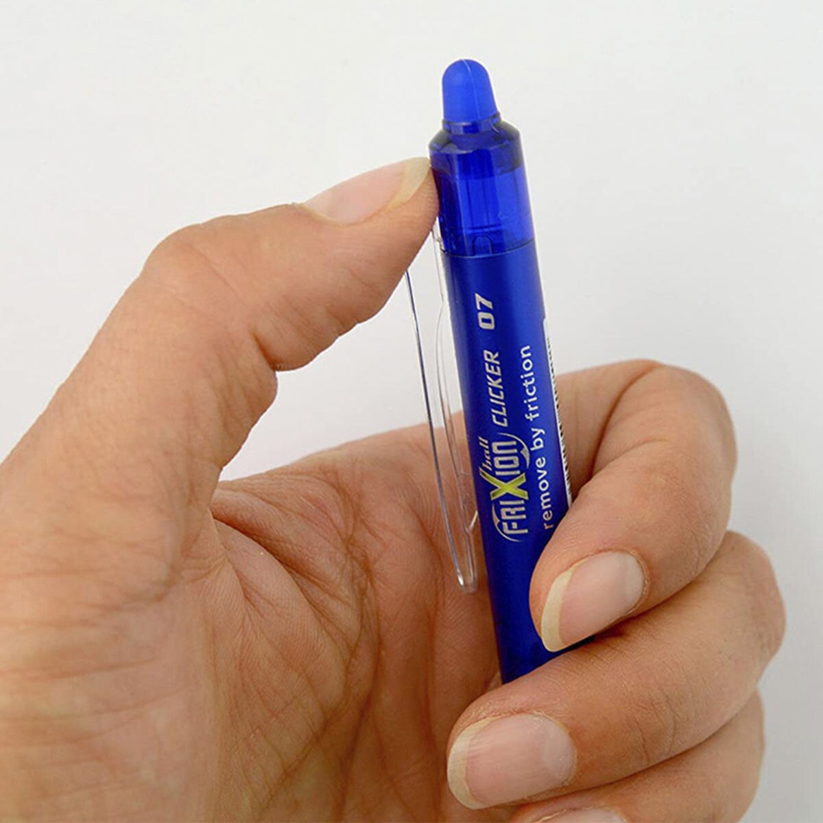Bolígrafo azul borrable Frixion ball Clicker 0.7 - Pilot