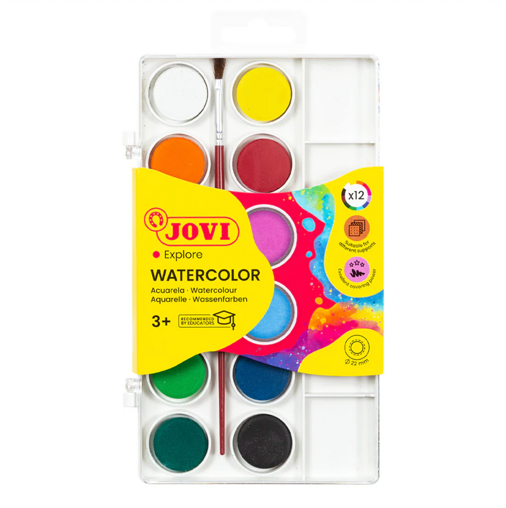 Acuarela 12 colores - Jovi